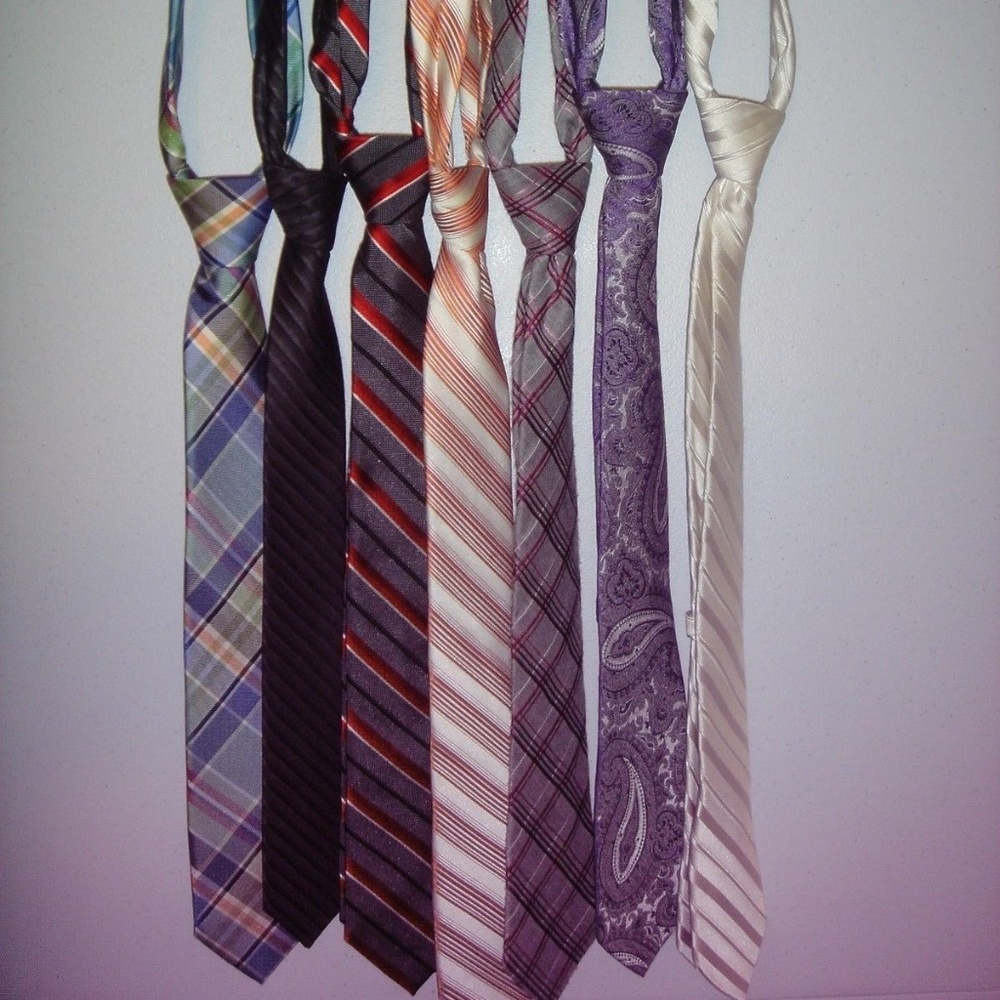 Lot of 7 Express Men Narrow Ties